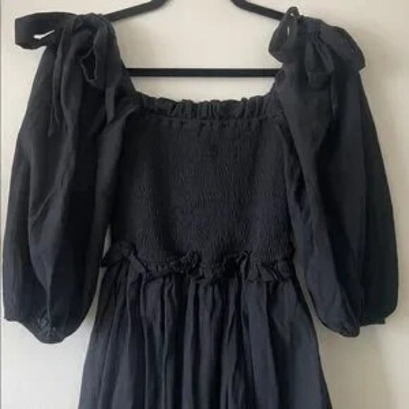 THE STYLE-Black Puff Sleeve Dress - Picture 3 of 6